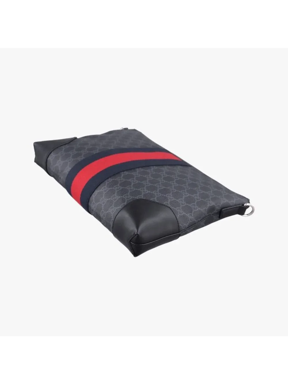 Gucci GG Supreme Messenger Black Red Leather
